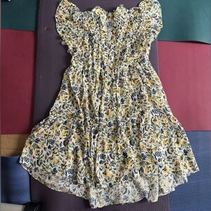 New Unsubscribed 100% Silk Floral Mini Dress XXS